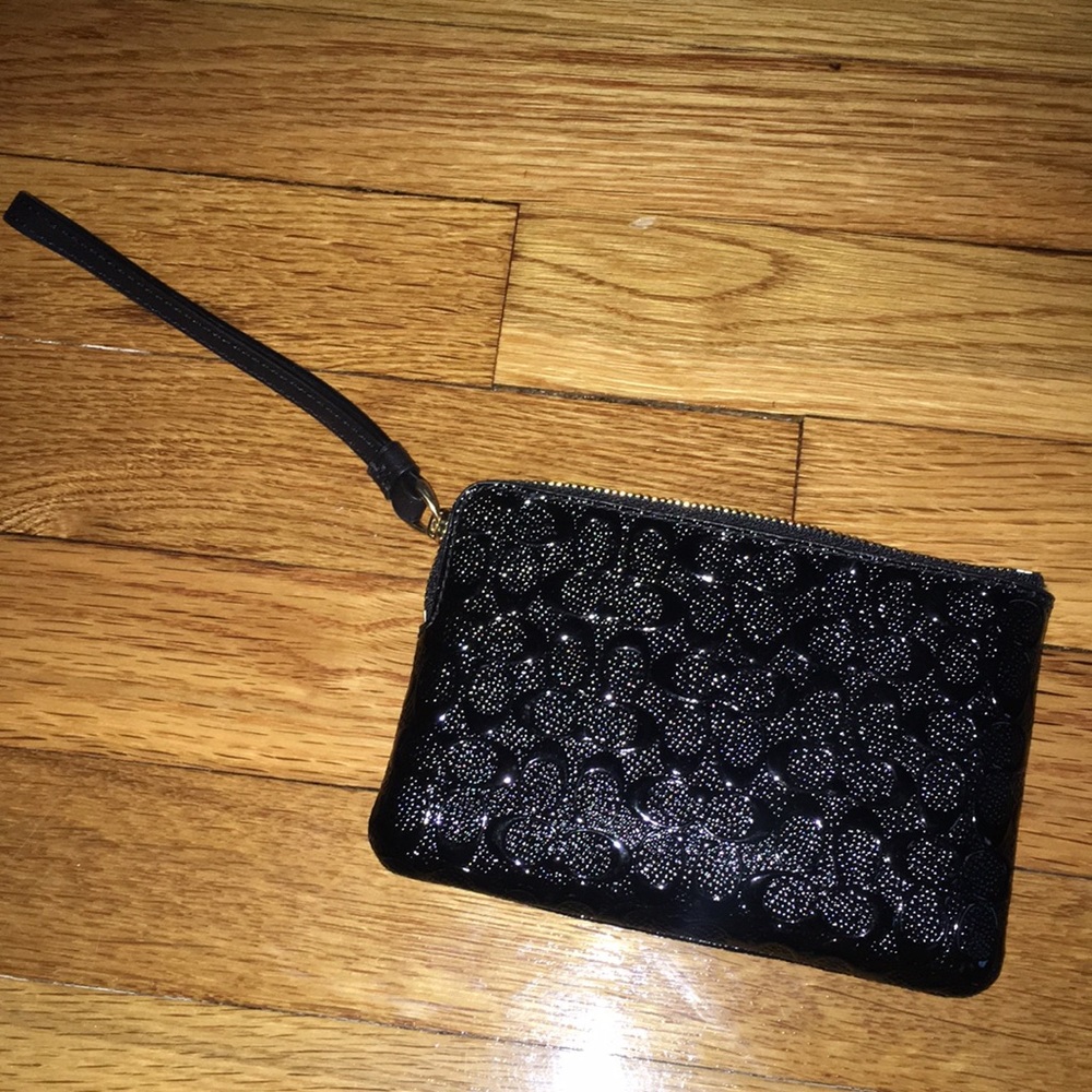 Black Coach wristlet